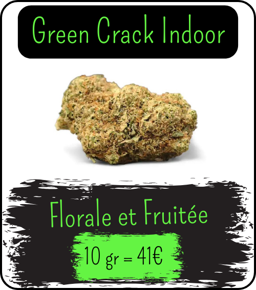 top ventes - Green crack indoor - fleur de cbd